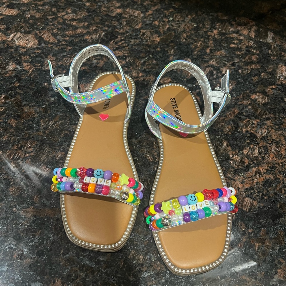 Steve Madden Multicolor Beaded Sandals